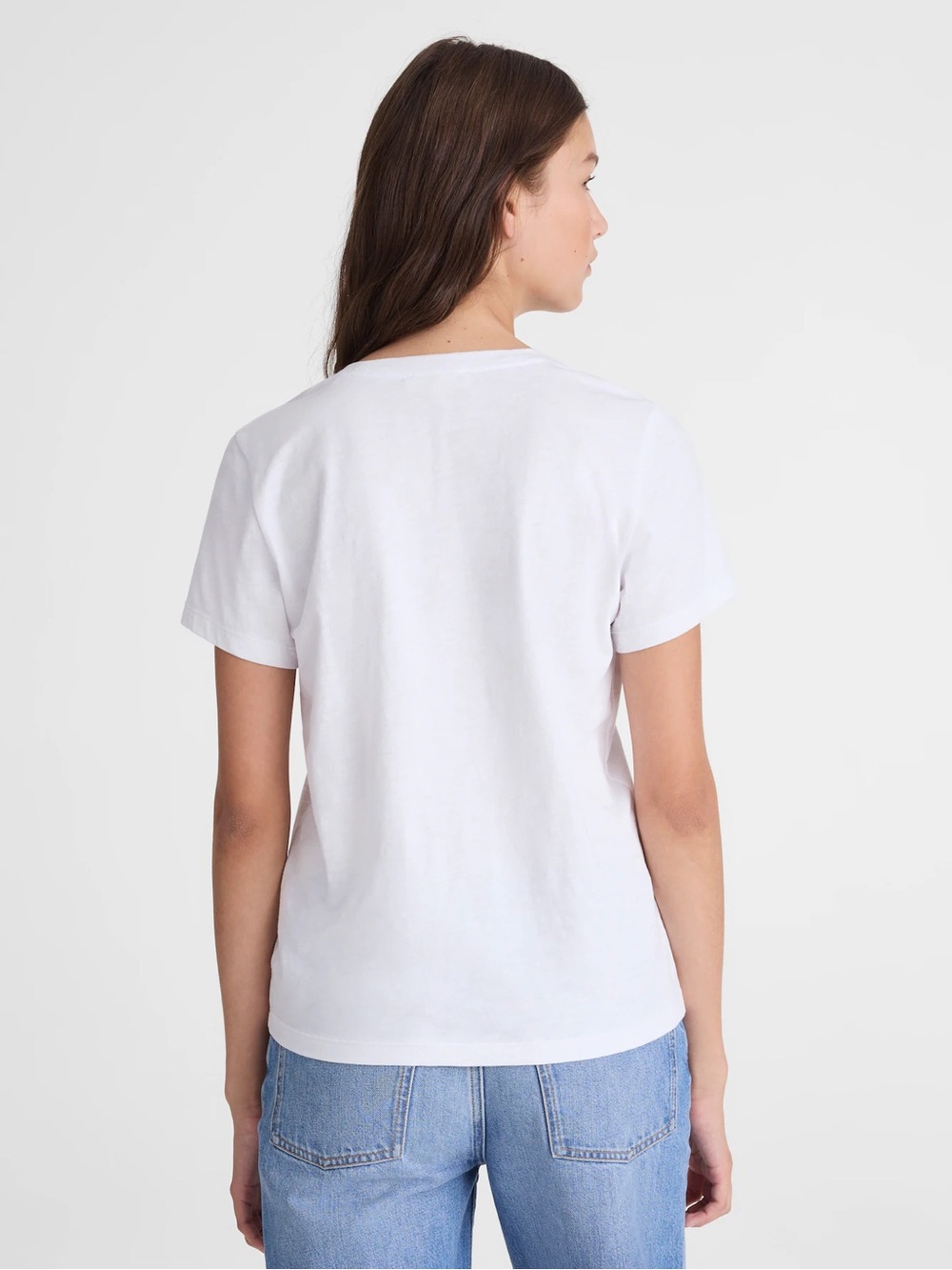 Madewell The Easy V-Neck Tee in Soft Slub White XL - Picture 4 of 9